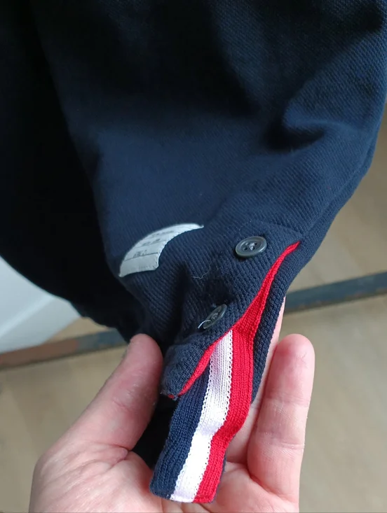 Thom Browne New York Navy Blue Cotton T-Shirt Size 2 - Picture 6 of 7